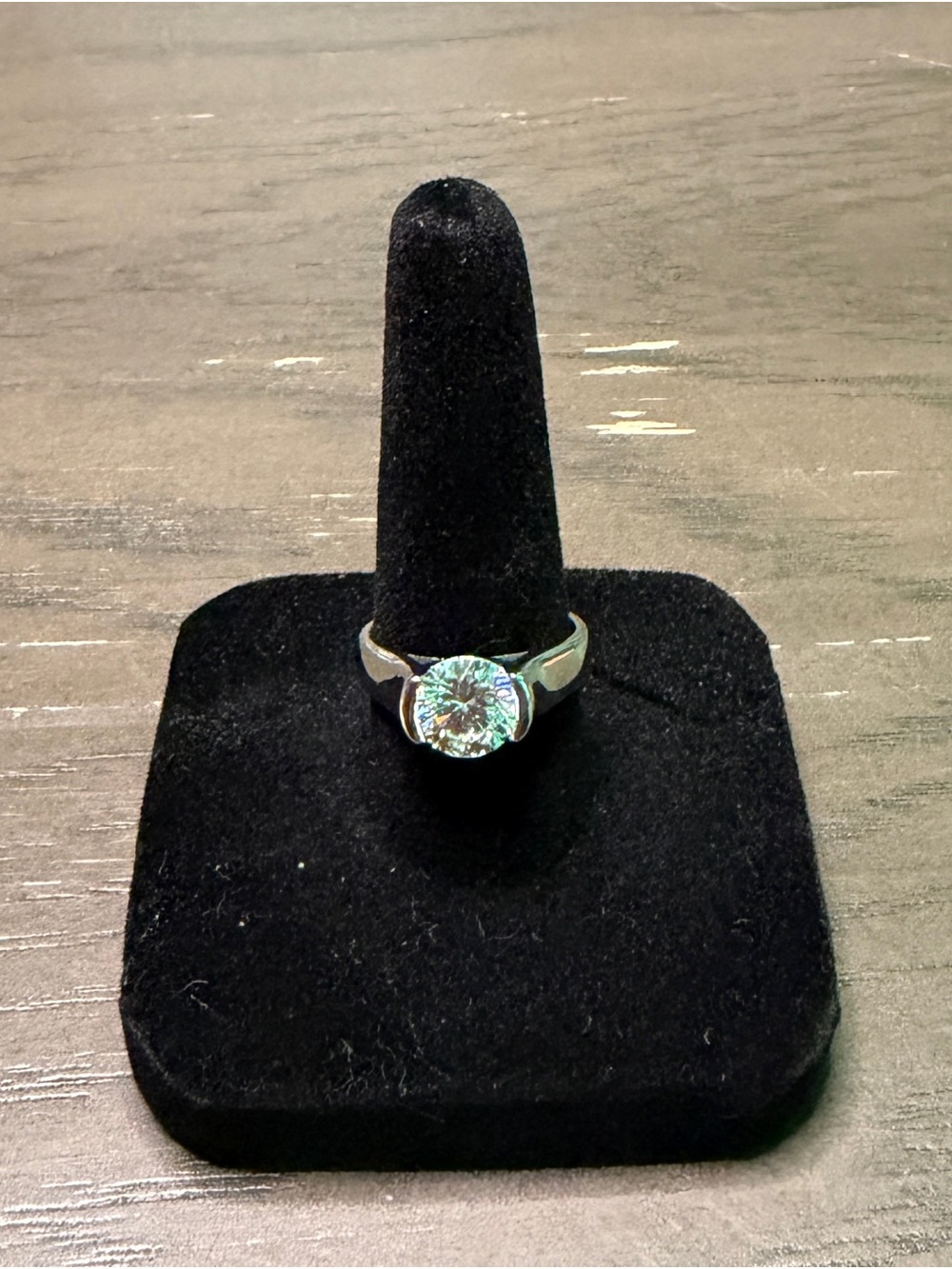 2.0ct Moissanite Classic Solitaire Round-Cut 925 Sterling Silver Ring